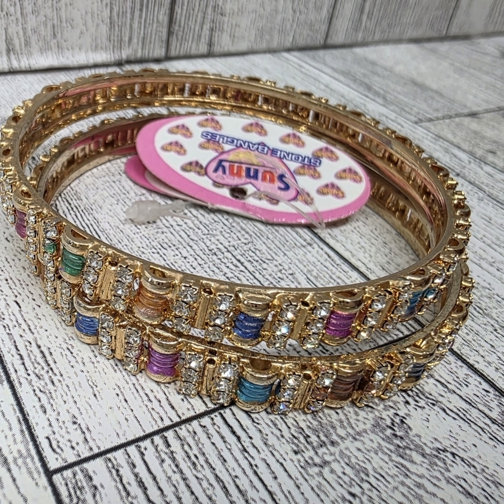 Red and Gold Siro Lex Bangle Set